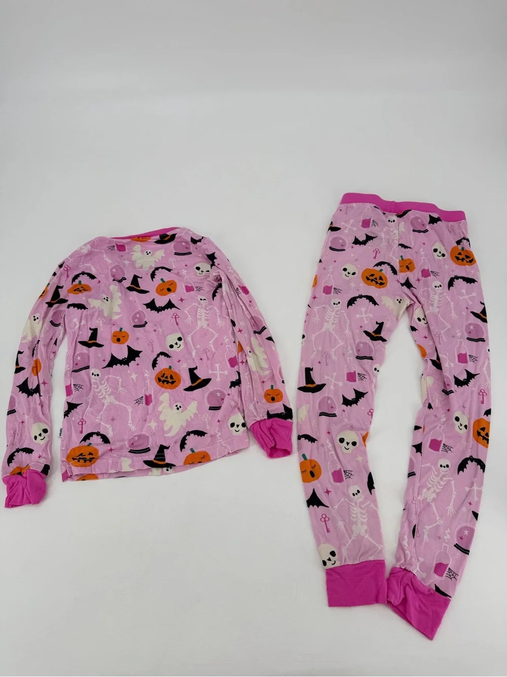 Little Sleepies Halloween Pink Bamboo Pajamas 4T 4